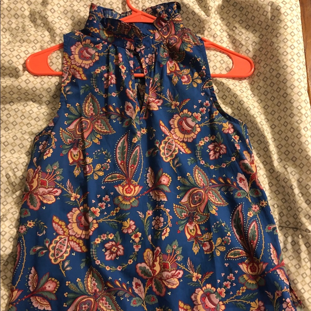 Never worn jcrew sleeveless summer blouse